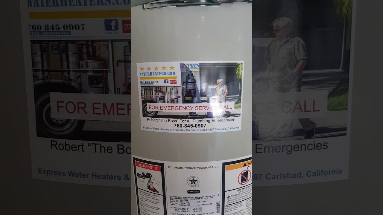 50 Gallon Natural Gas Water Heater Installation In Carmel Valley San 50 Gallon Natural Gas Water Heater Installation In Carmel Valley San