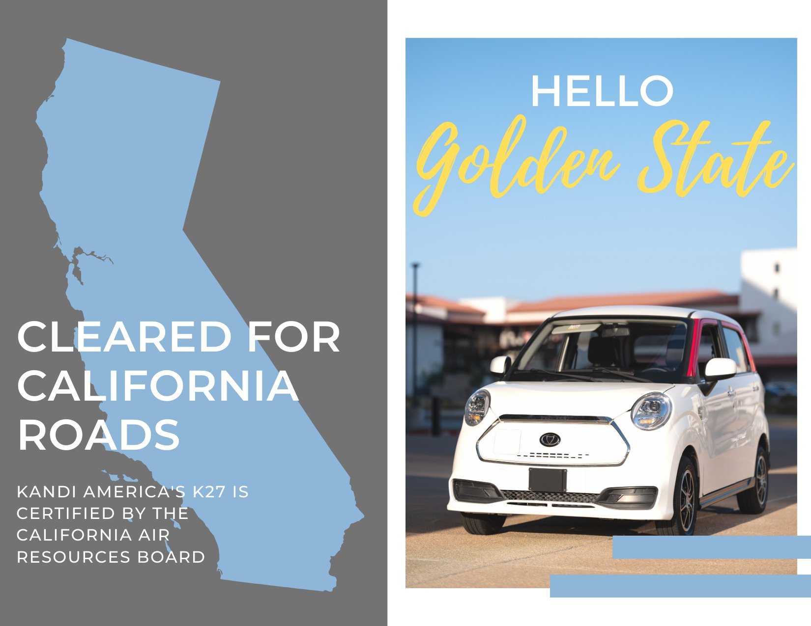 Kandi K27 Approved For Road Use In California Effectively Starting At Kandi K27 Approved For Road Use In California Effectively Starting At