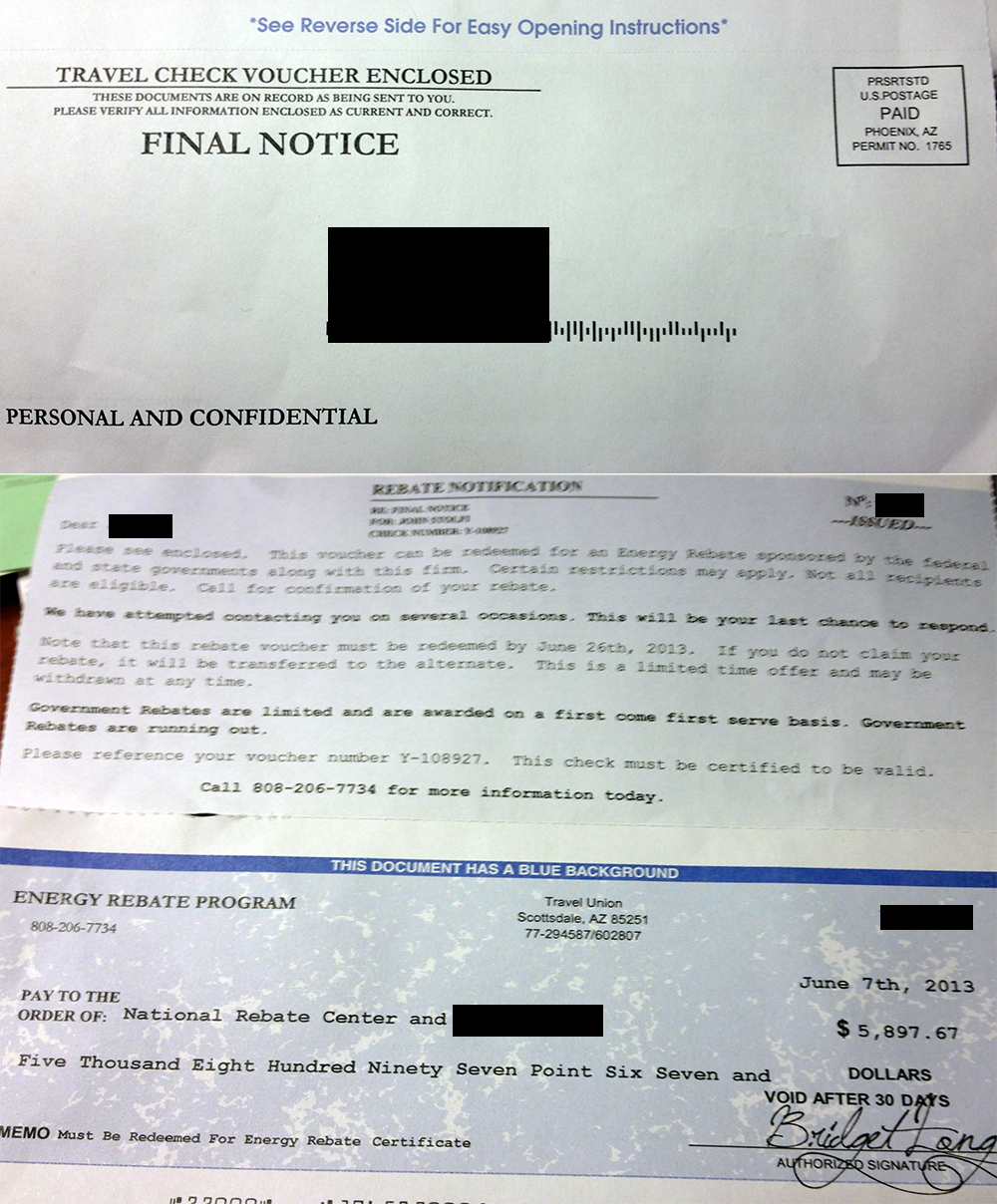 Old Scam Resurfaces From Travel Union This Time As An Energy Rebate Old Scam Resurfaces From Travel Union This Time As An Energy Rebate