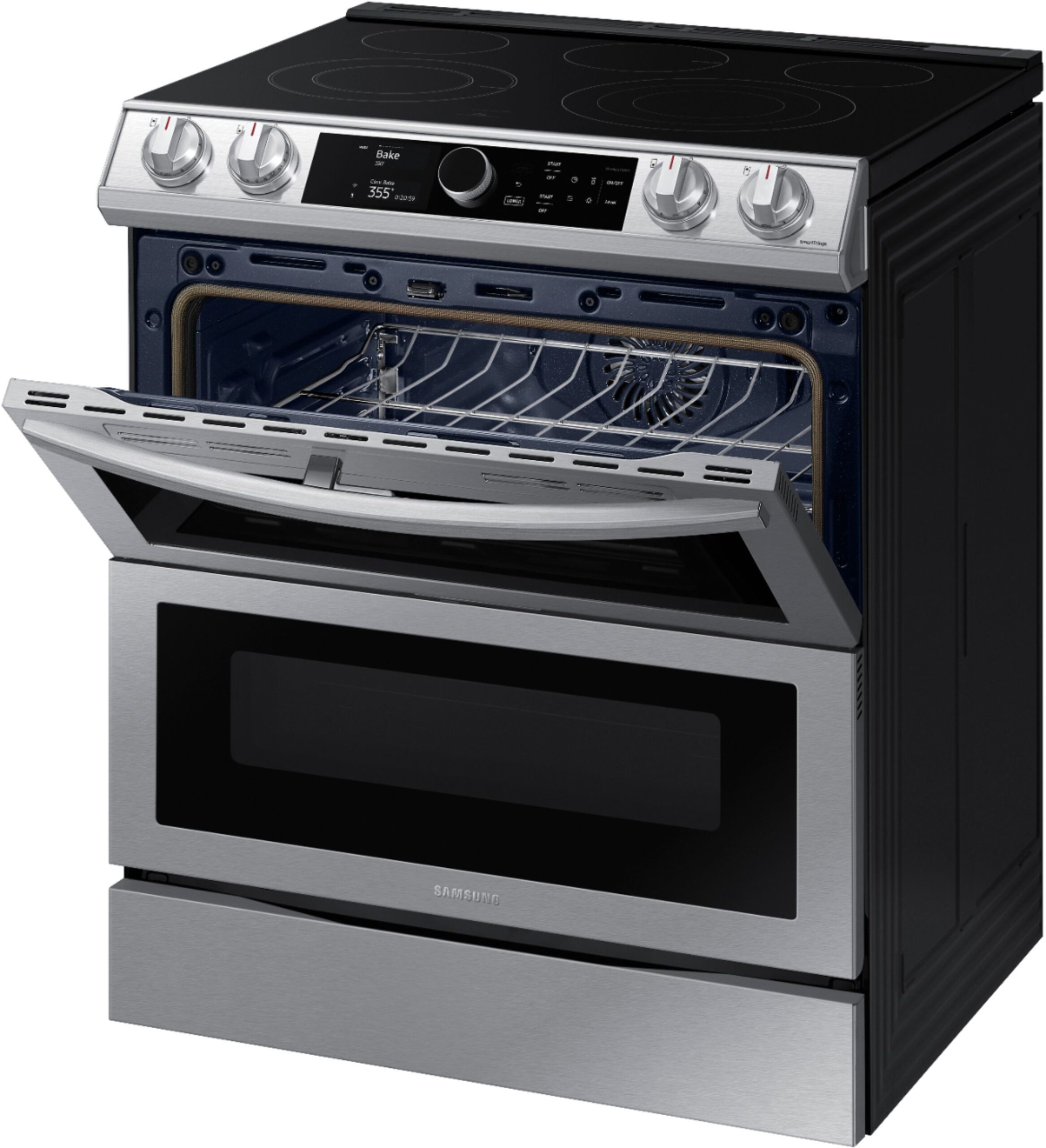 Samsung 6 3 Cu Ft Flex Duo Front Control Slide In Electric Range Samsung 6 3 Cu Ft Flex Duo Front Control Slide in Electric Range