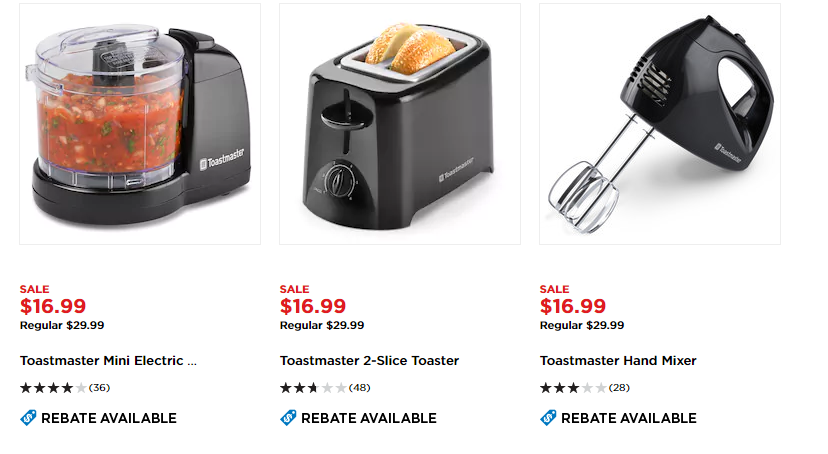 Savvy Spending Kohl s Toastmaster Small Kitchen Appliances 8 To Pick 