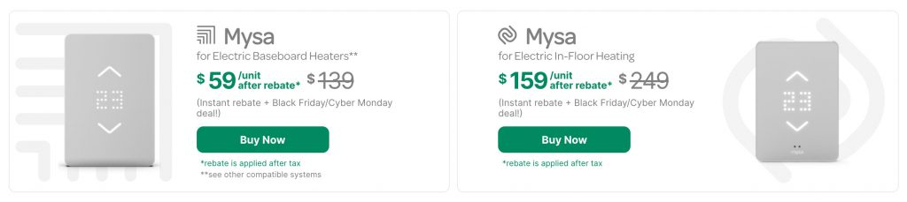 Smart Thermostat Offer From Mysa Energy Save New West 