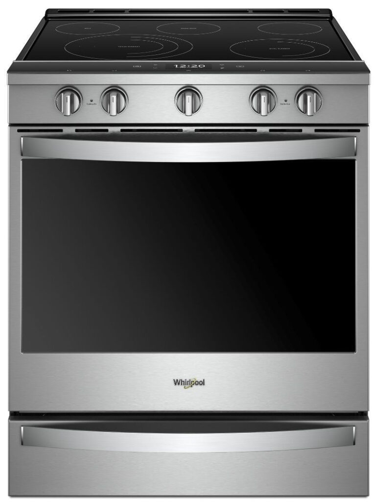 WEE750H0HZ Whirlpool 30 Smart Slide In Electric Range With Frozen Bake