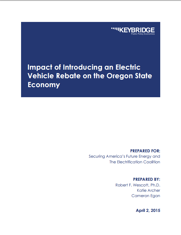 Impact Of Introducing An Electric Vehicle Rebate On The Oregon State Impact Of Introducing An Electric Vehicle Rebate On The Oregon State