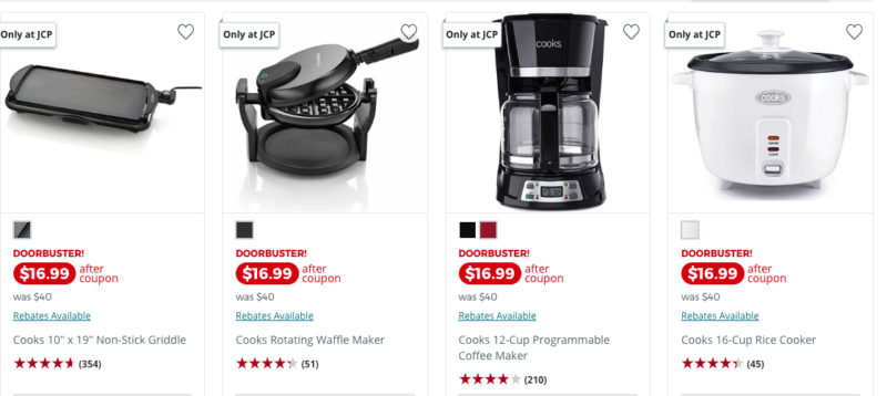 JCPenney Cooks Small Kitchen Appliances JUST 6 99 Reg 40 After JCPenney Cooks Small Kitchen Appliances JUST 6 99 Reg 40 After