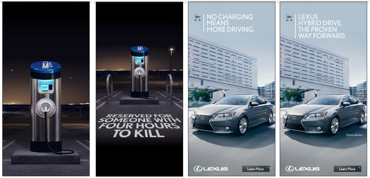 Lexus Advertisement For Hybrid Cars Has Infuriated Electric Car Fans Lexus Advertisement For Hybrid Cars Has Infuriated Electric Car Fans