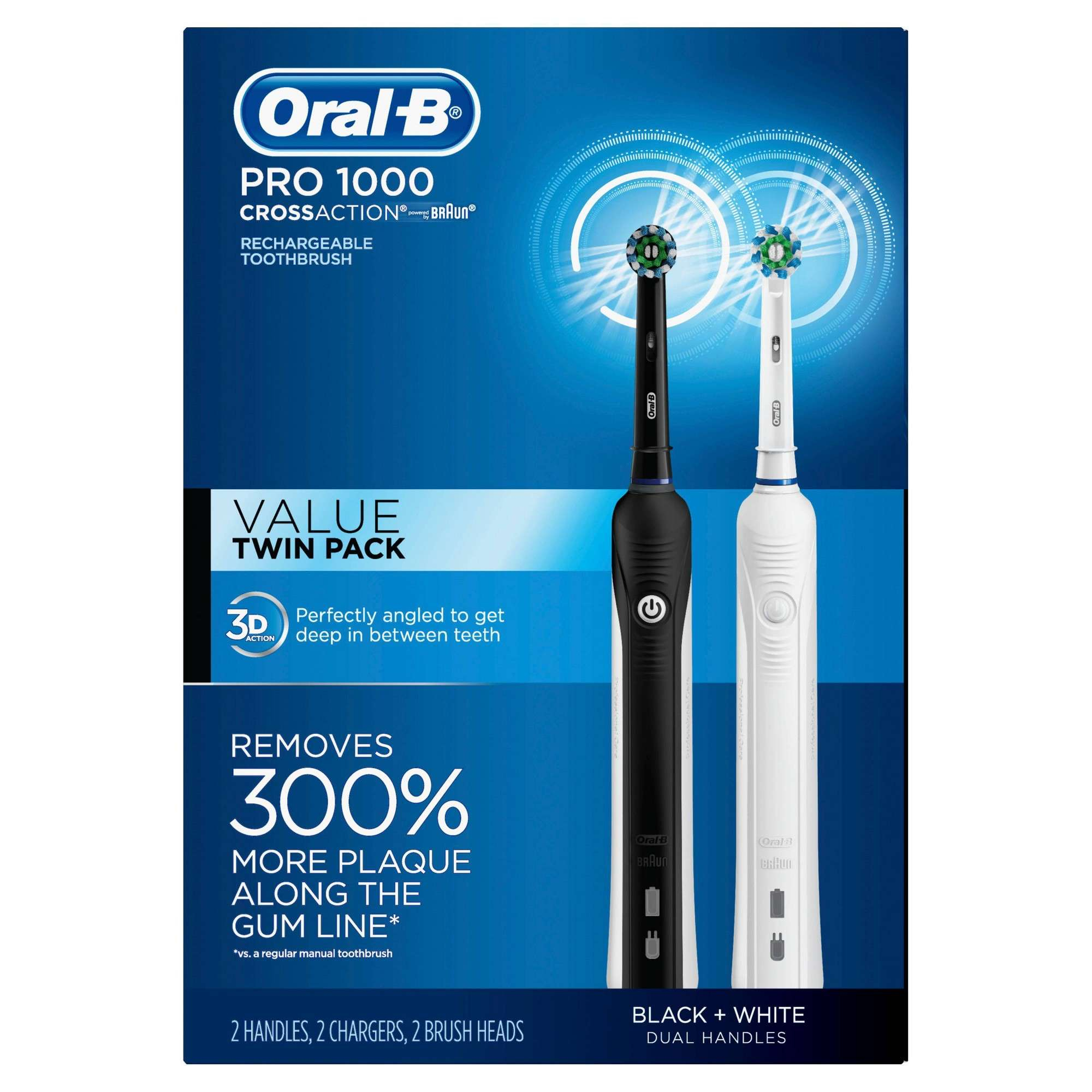 Oral B Pro 1000 CrossAction Electric Toothbrush Powered By Braun Oral B Pro 1000 CrossAction Electric Toothbrush Powered By Braun