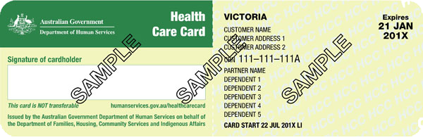Health Care Card Rebate For Electricity