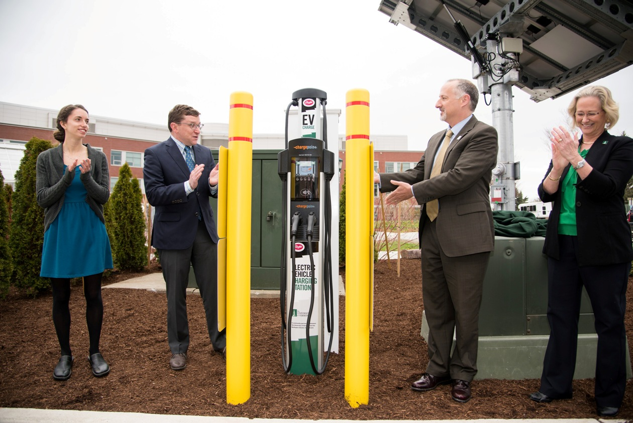 Burlington Electric Unveils Electric Vehicle Charging Stations On UVM Burlington Electric Unveils Electric Vehicle Charging Stations On UVM