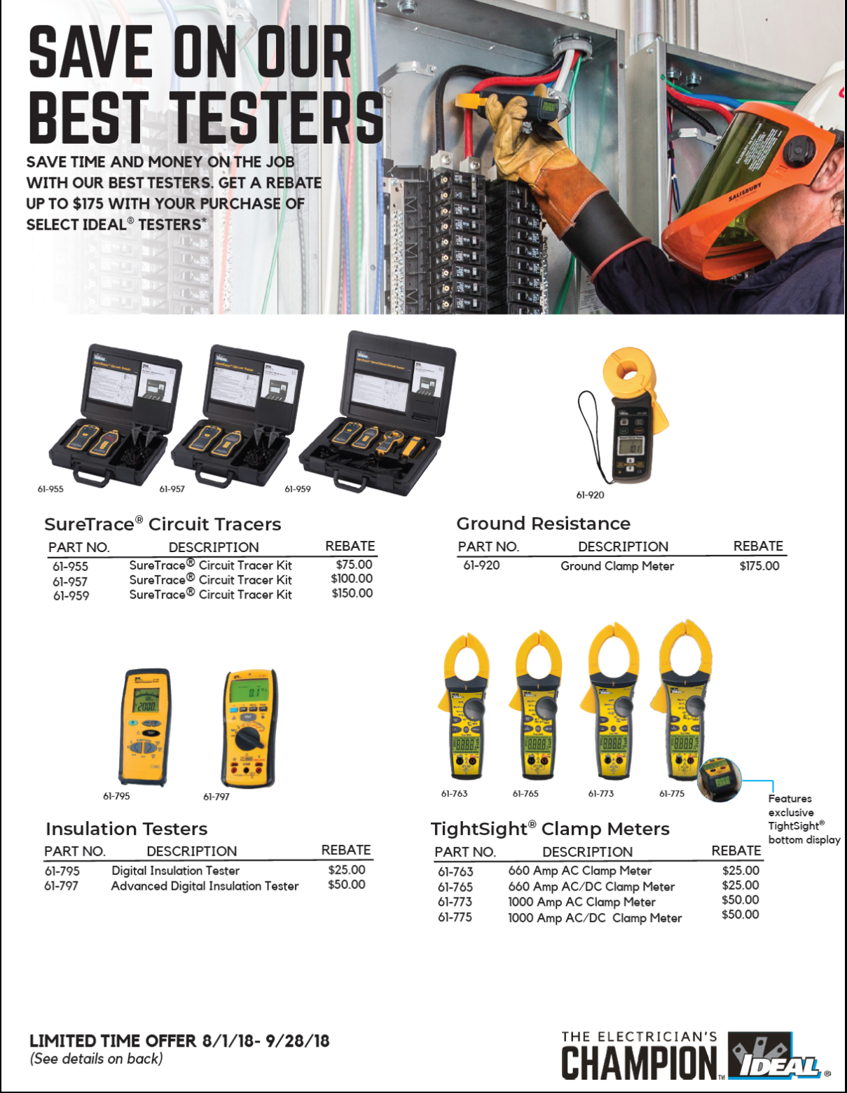 Ideal Tester Rebate K E Electric Supply Corporation Ideal Tester Rebate K E Electric Supply Corporation