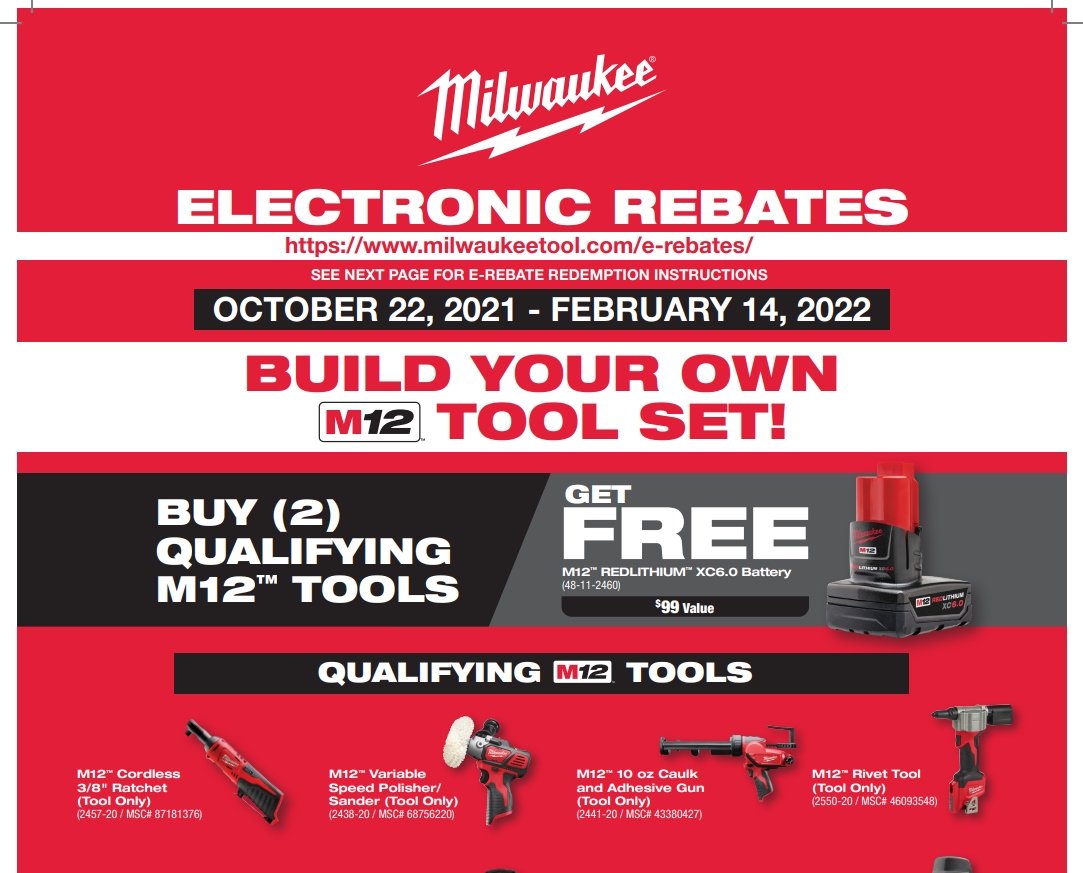Milwaukee Tool Rebates Ferguson Printable Rebate Form Milwaukee Tool Rebates Ferguson Printable Rebate Form