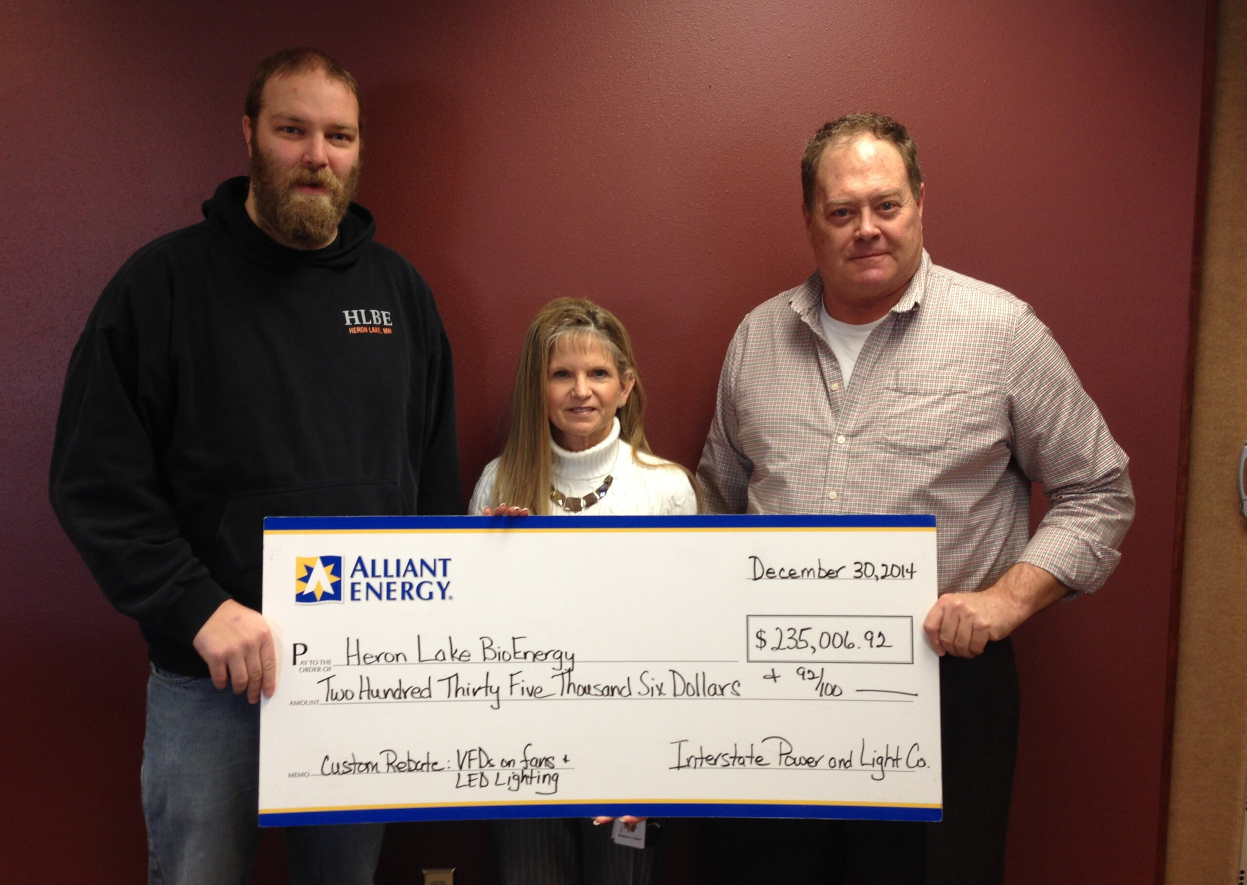 Rebates Help Heron Lake Bio Energy Cut Costs Reduce Impact Alliant Rebates Help Heron Lake Bio Energy Cut Costs Reduce Impact Alliant