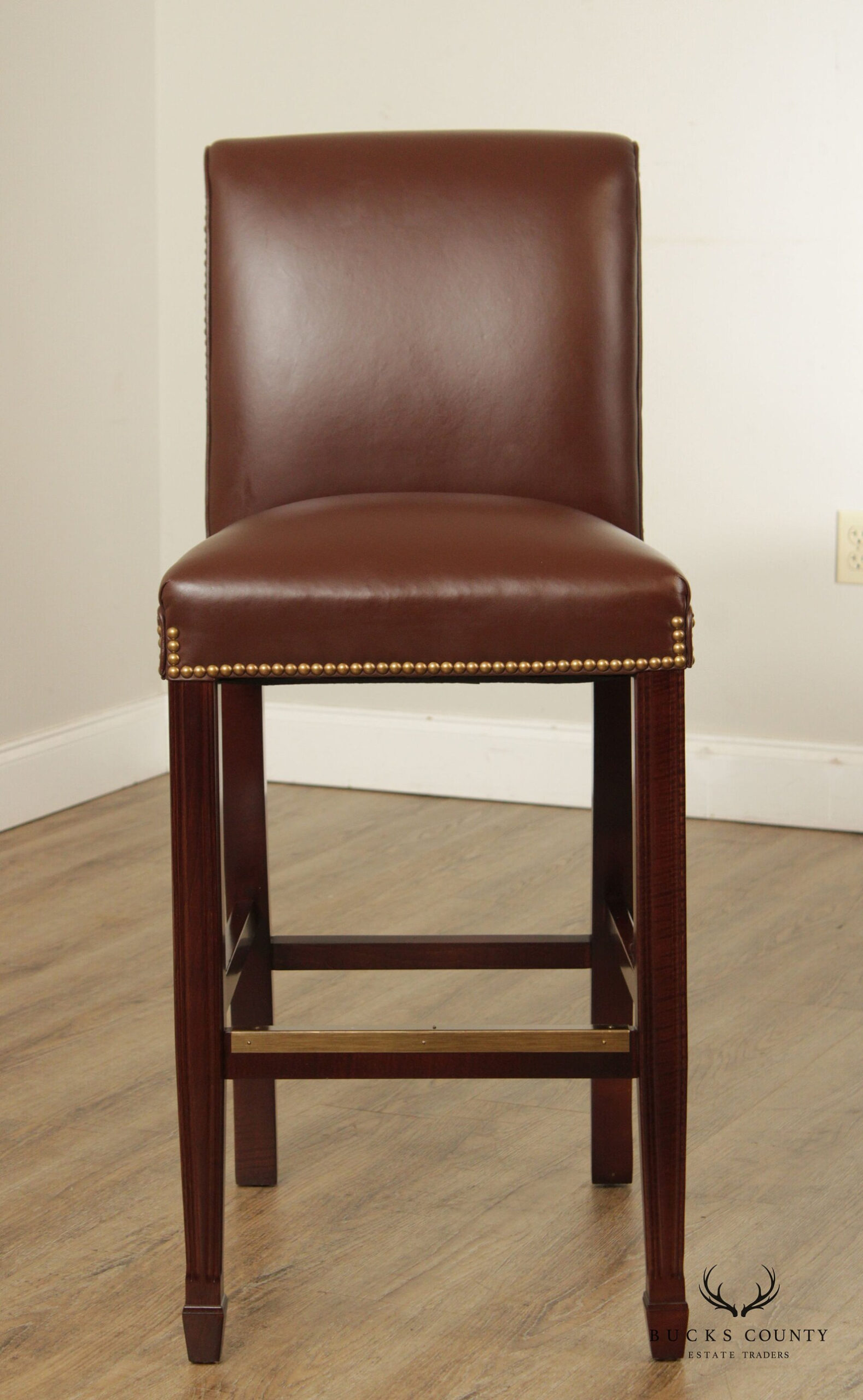 Statesville Chair Company Pair Of Leather Bar Stools Etsy Statesville Chair Company Pair Of Leather Bar Stools Etsy
