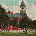 Vintage Postcard 1930s South Side School Building Broken Bow Nebraska
