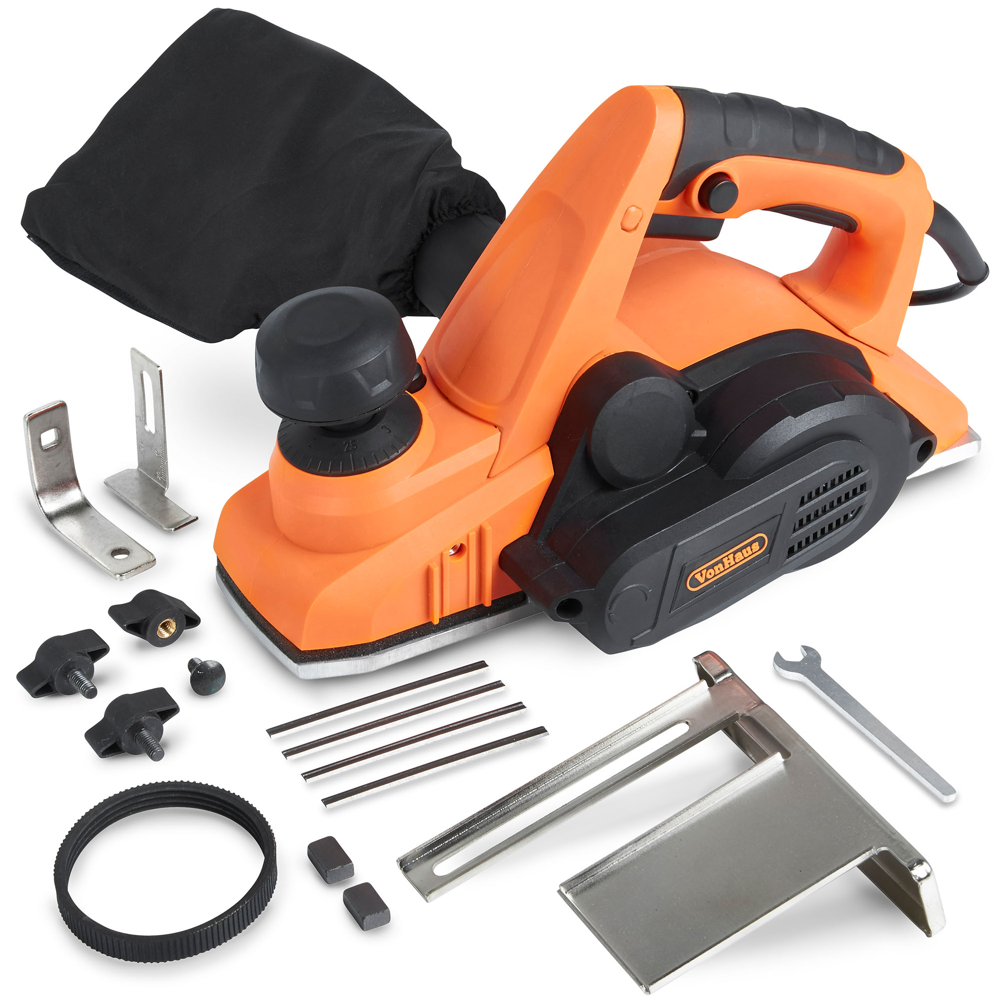 VonHaus 900W Electric Rebate Power Planer With 82 X 3mm Planing Width VonHaus 900W Electric Rebate Power Planer With 82 X 3mm Planing Width